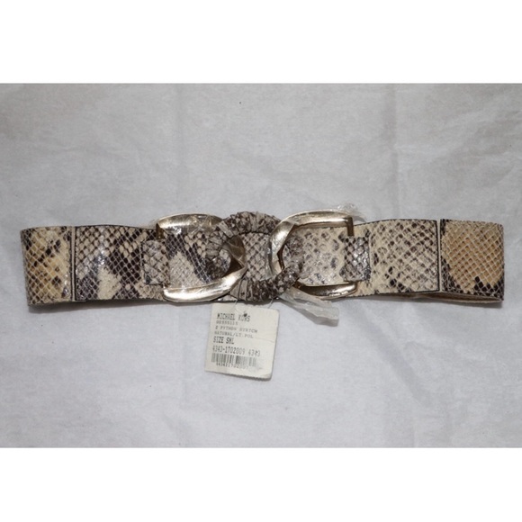Michael Kors Women’s Python Belt - Picture 1 of 11